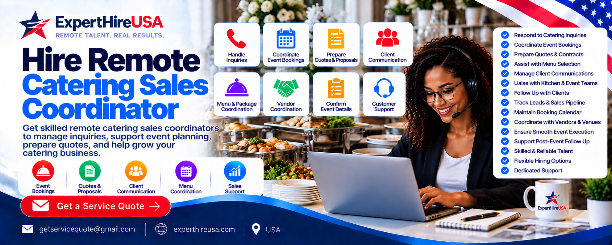 Hire Remote Catering Sales Coordinator