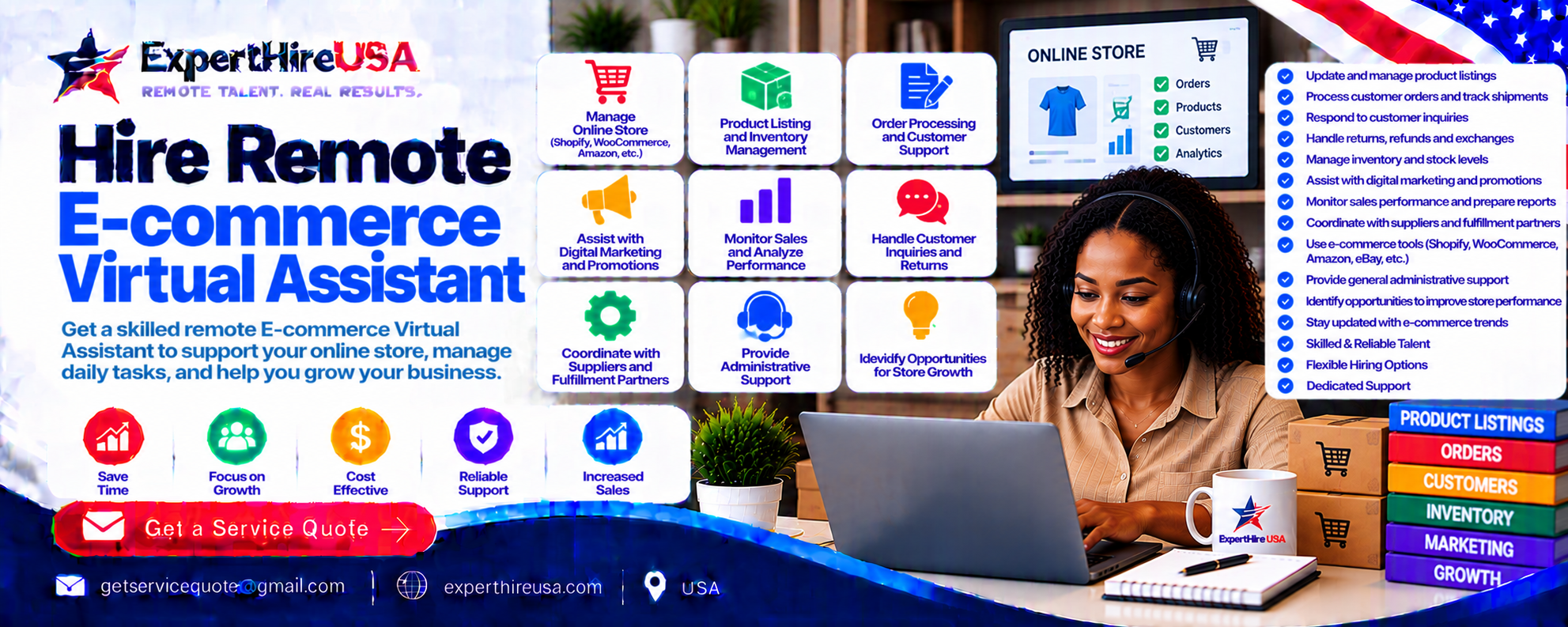 Hire Remote E-commerce Virtual Assistant