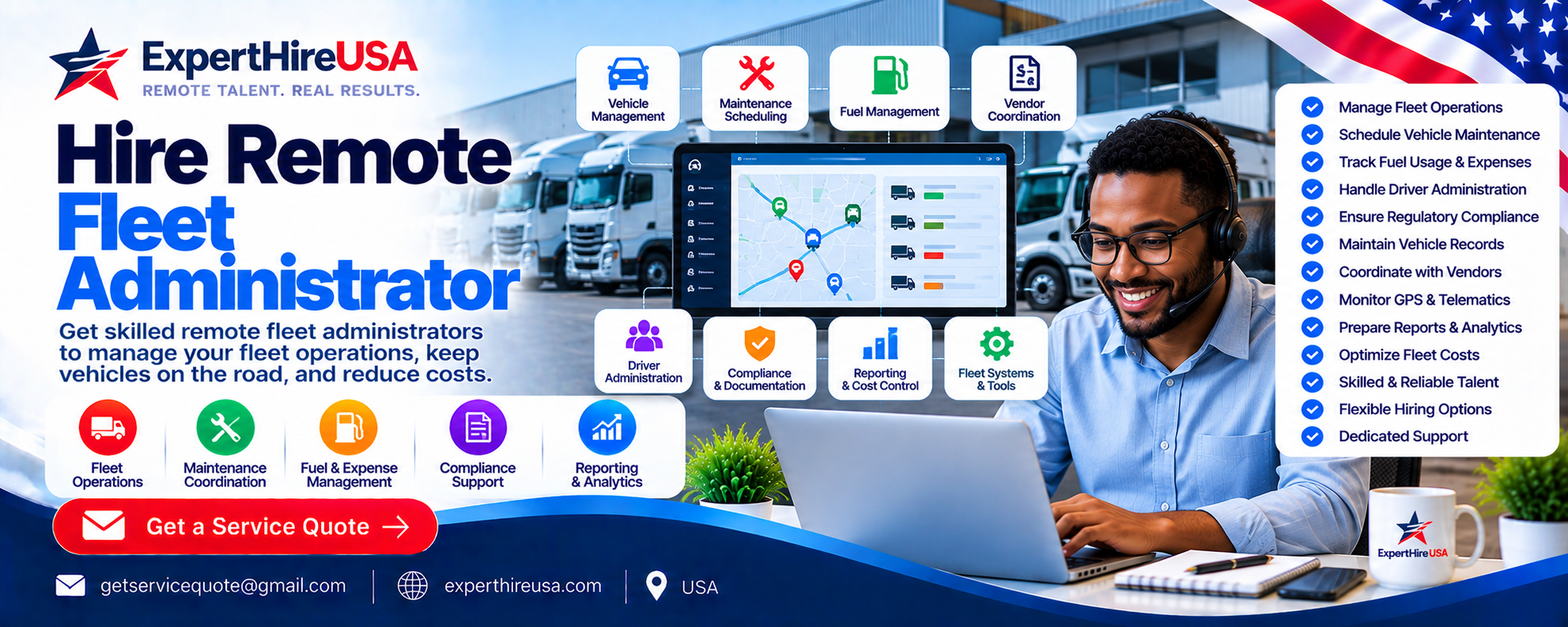 Hire Remote Fleet Administrator