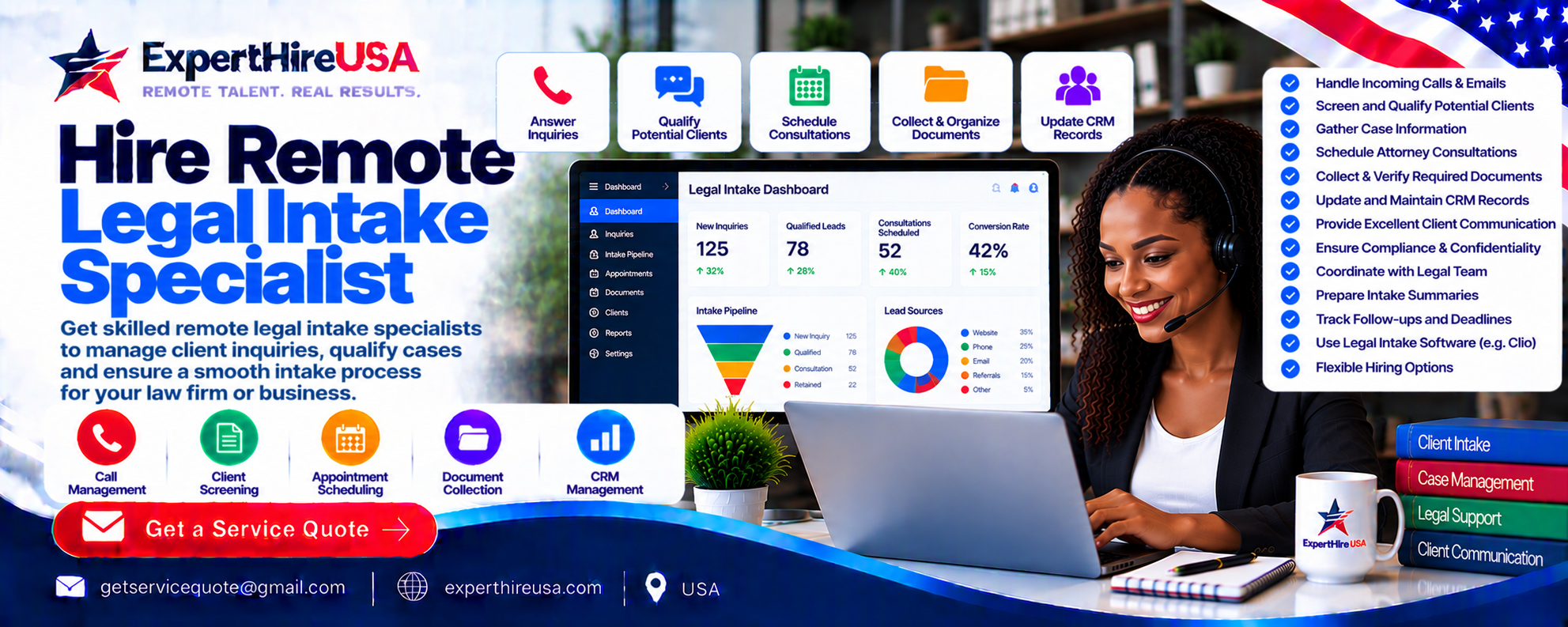 Hire Remote Legal Intake Specialist