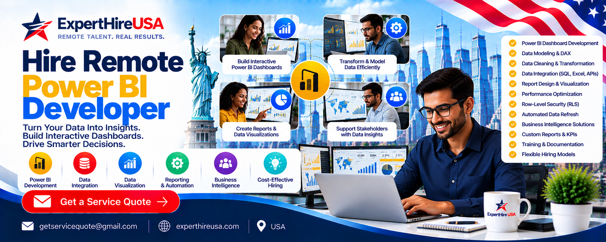 Hire Remote Power BI Developer Hire Remote Power BI Developer