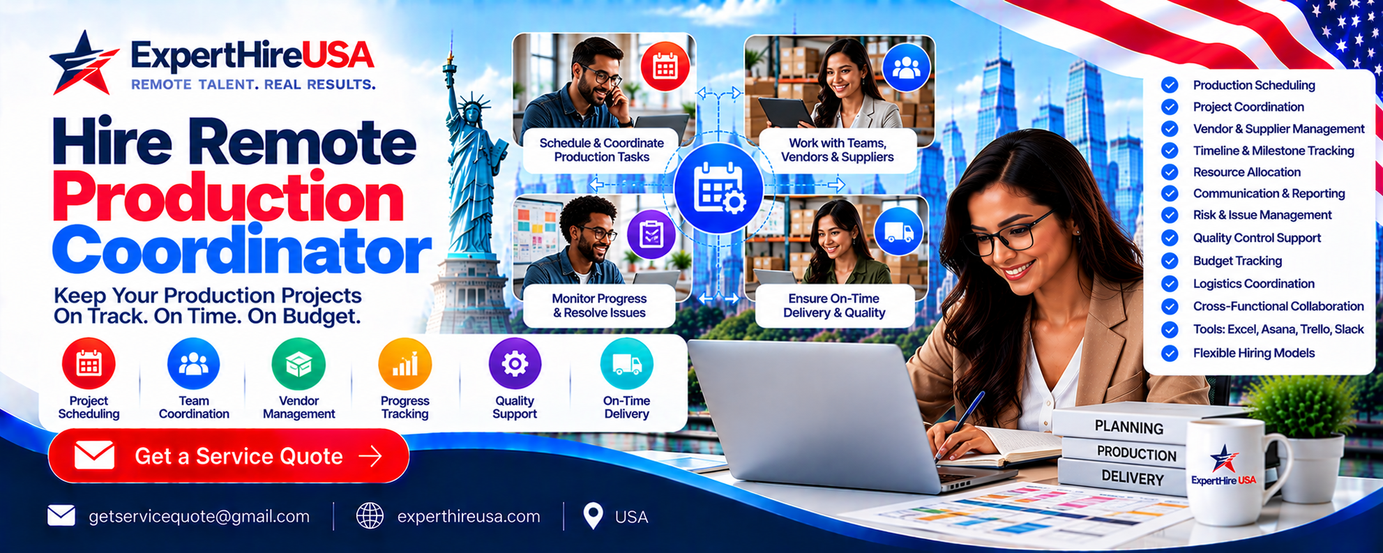Hire Remote Production Coordinator