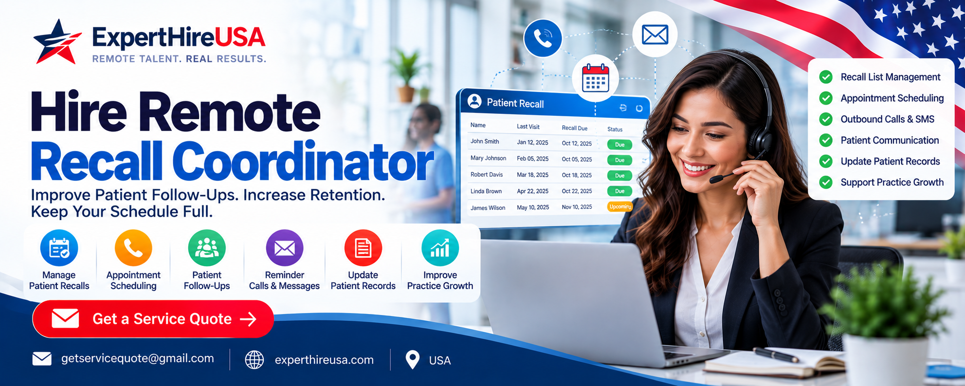 Hire Remote Recall Coordinator