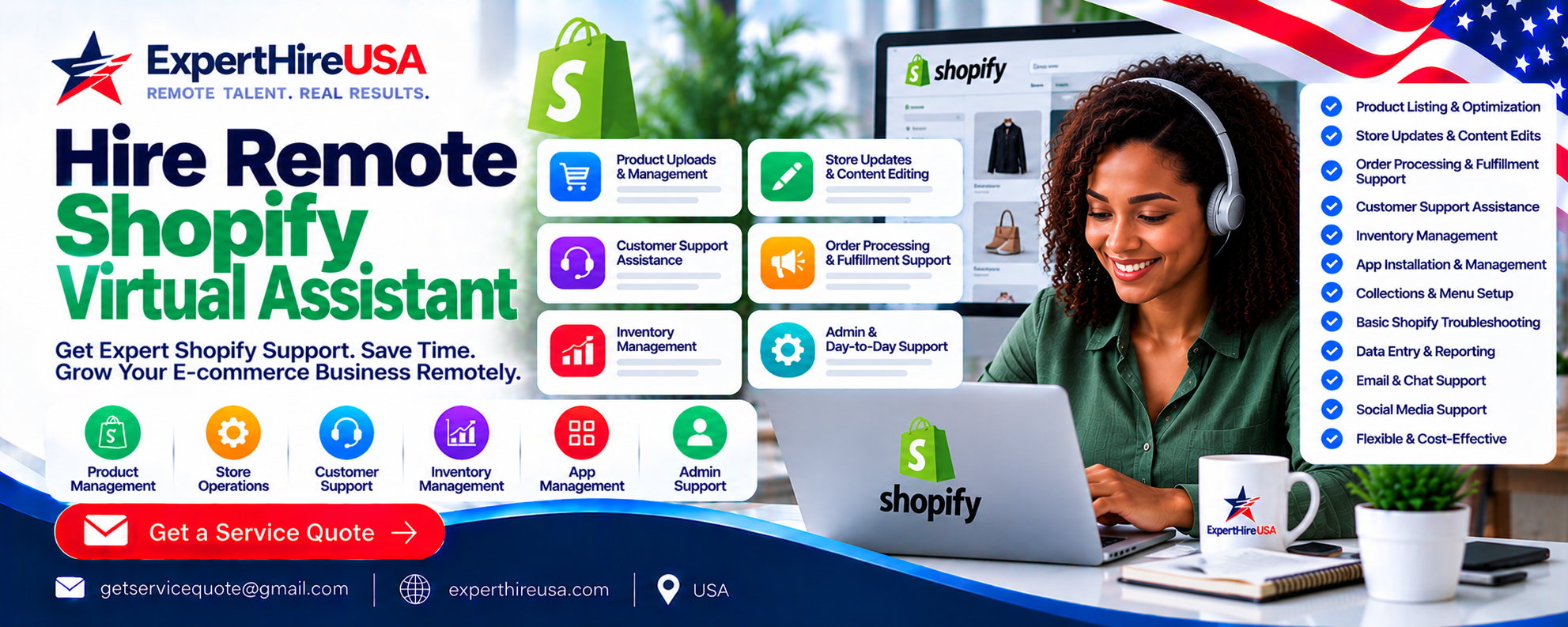 Hire Remote Shopify Virtual Assistant