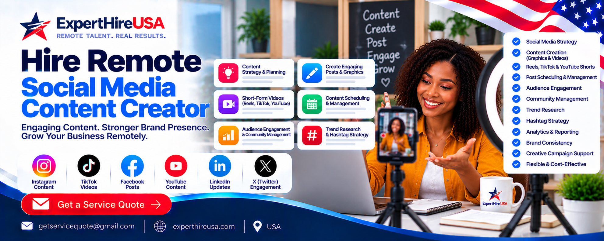 Hire Remote Social Media Content Creator