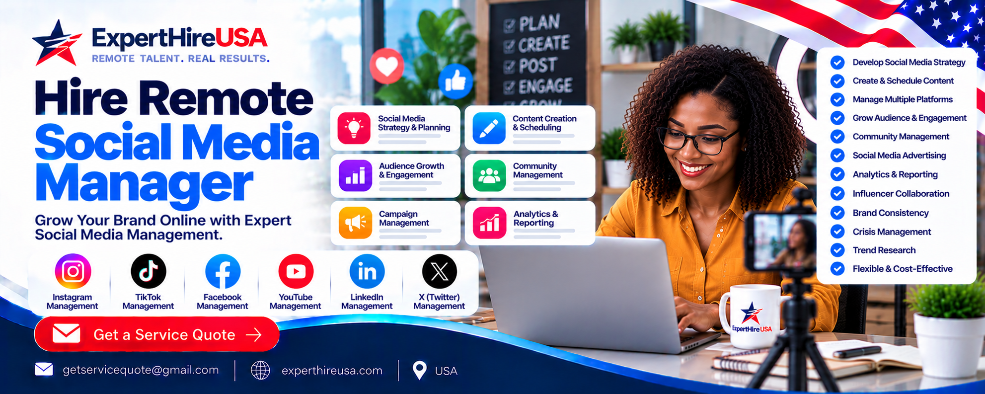 Hire Remote Social Media Manager