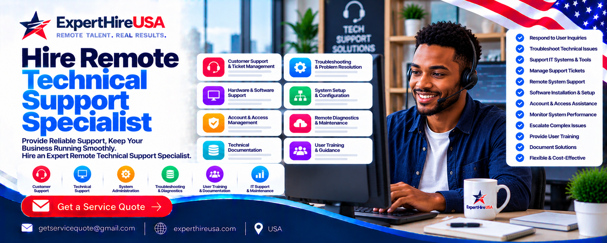 Hire Remote Technical Support Specialist