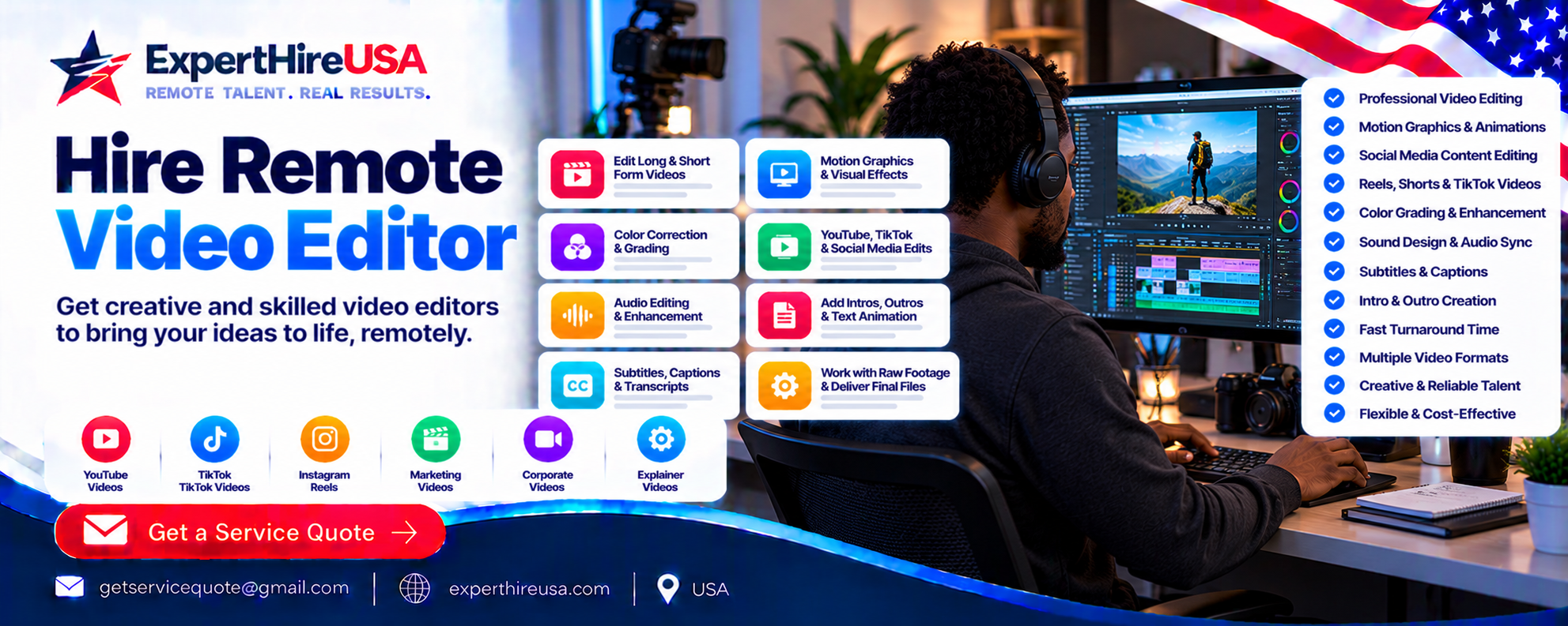 Hire Remote Video Editor